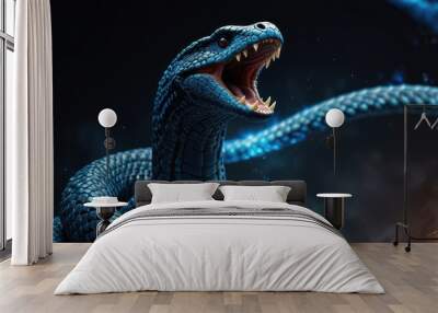 Blue Serpent, Creature Wall mural