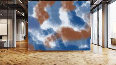 blue sky with clouds Wall mural