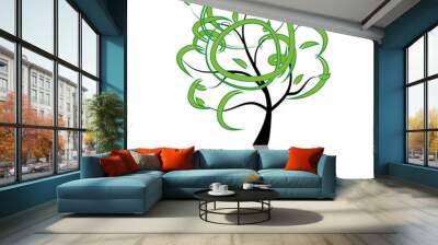 Art tree beautiful Wall mural