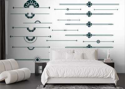 Graphic decorative elements set Wall mural