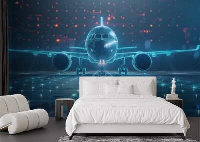 AI in Aviation Safety Wall mural