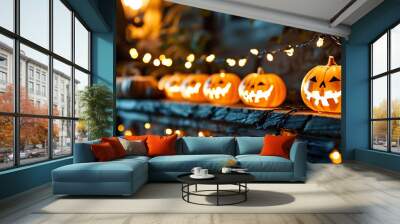 halloween jack o lantern Wall mural