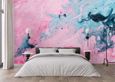 Abstract acrylic background featuring marble style paint strokes Textured wallpaper ideal for web and game design Grunge inspired macro image of hand painted canvas art with a surreal touch Wall mural