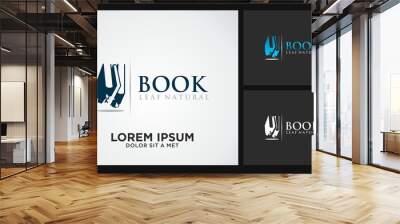 book symbol environment logo Wall mural