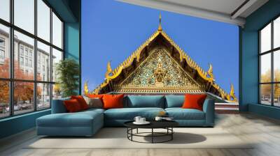 beautiful buddha temple in Bangkok Thailand Wall mural