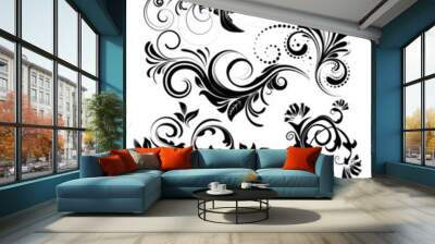 Vector floral pack Wall mural