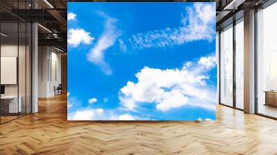 blue sky background with clouds. Wall mural