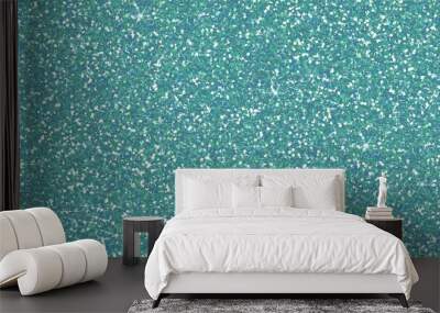 Abstract Blue glitter sparkle bokeh light background, Blue glitter pattern seamless.	
 Wall mural