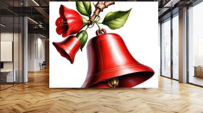  05 red bell Wall mural