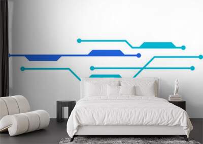 Futuristic Cyber Line Wall mural