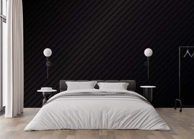 Black metallic abstract background Wall mural