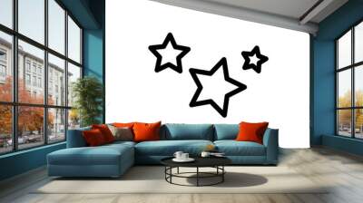 star icon on white background Wall mural