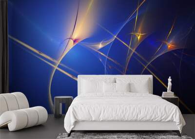 Abstract fractal background Wall mural