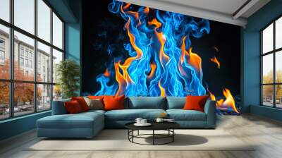 fire in the dark Wall mural