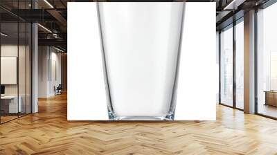 Empty shaker pint beer glass isolated. Transparent PNG image. Wall mural