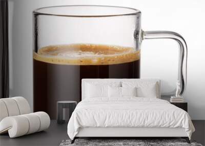 glass cup of espresso coffee isolated on white. Wall mural