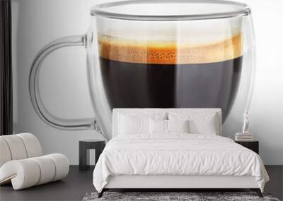 Mug with espresso coffee isolated Wall mural