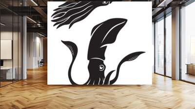 squid Wall mural