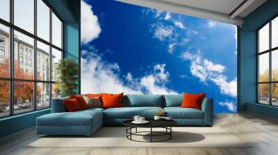 view of the sky, illuminated by the sun Wall mural