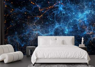  Dark matter structures, invisible cosmic web revealed Wall mural