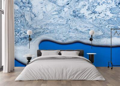 abstract white and gray acrylic pattern texture look like marble background Wall mural