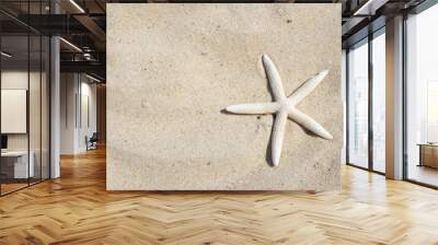 starfish on the beach sand Wall mural