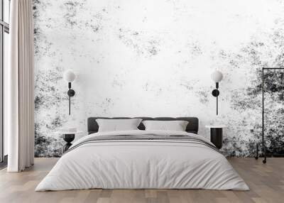 Abstract grunge black and white distressed texture background Wall mural