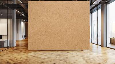 Brown paper eco recycled kraft sheet texture cardboard background Wall mural