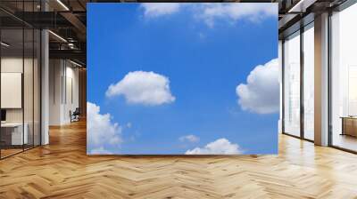 Clouds with blue sky background Wall mural