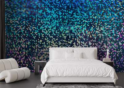 Holographic rainbow foil iridescent texture abstract hologram background Wall mural