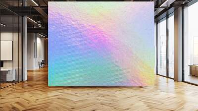 Holographic rainbow foil iridescent texture abstract hologram background Wall mural