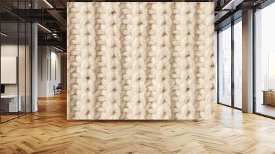 knitted wool fabric texture background Wall mural