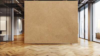 Old brown eco recycled kraft paper texture cardboard background Wall mural