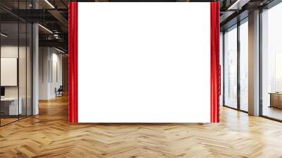 red color wooden photo frame background Wall mural