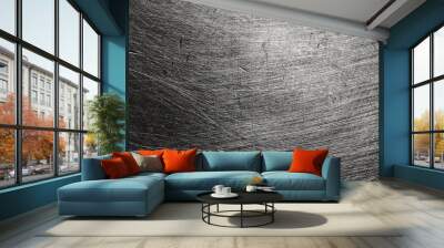 stainless steel plate metal texture surface background Wall mural