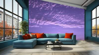 purple sunset Wall mural