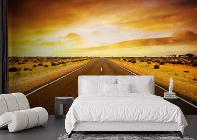 Sunset Road Wall mural