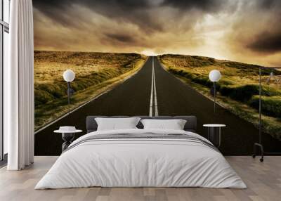 The Road is Long Wall mural