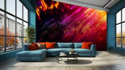 Abstract digital art representing fiscal policy impacts on regulations Wall mural