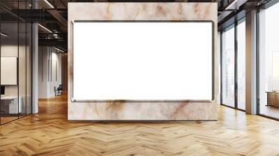 Marble picture frame isolated on white background , with clipping path Wall mural