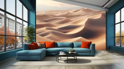 a desert landscape with sand dunes Wall mural