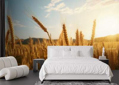 a field of wheat Wall mural