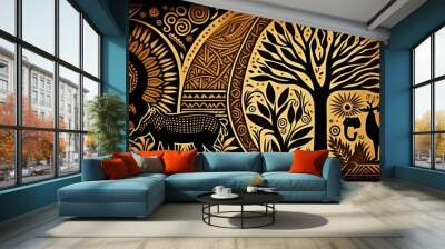 African Landscape 2 Wall mural