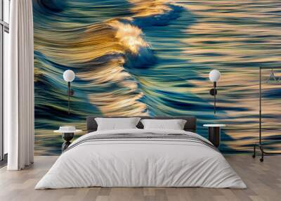 waves on the water Wall mural