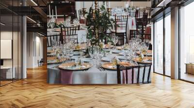 Wedding Reception Venue Dining Area Wall mural