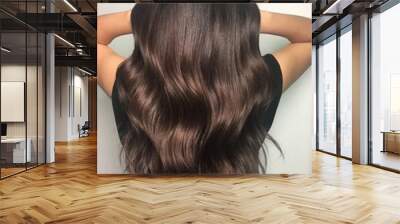 Warm Brown Hairstyle Wall mural