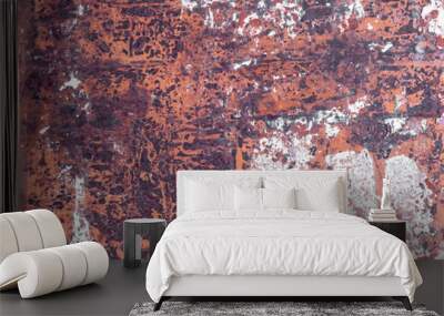 Rusty metallic steel plate Wall mural