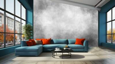 Abstract dark gray smoke cloud texture background Wall mural