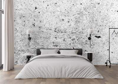 Two tone Grunge texture black and white rough vintage distress background Wall mural