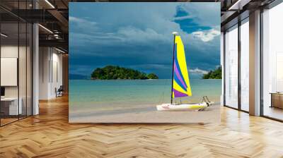 Holiday at the beautiful beach of Langkawi Wall mural